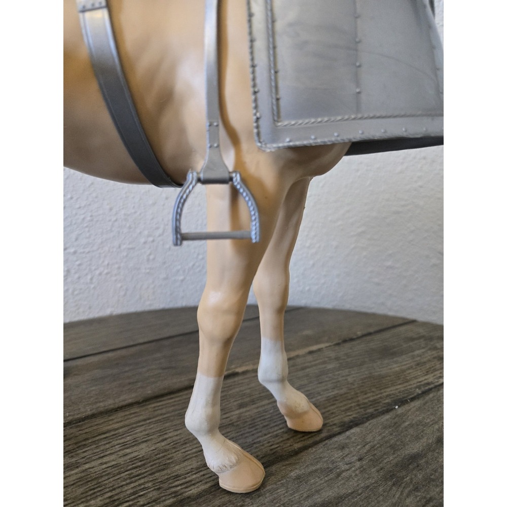 1968 Louis Marx Valor Armored Horse Noble Knight Series Vintage Rolling Toy - Picture 14 of 16